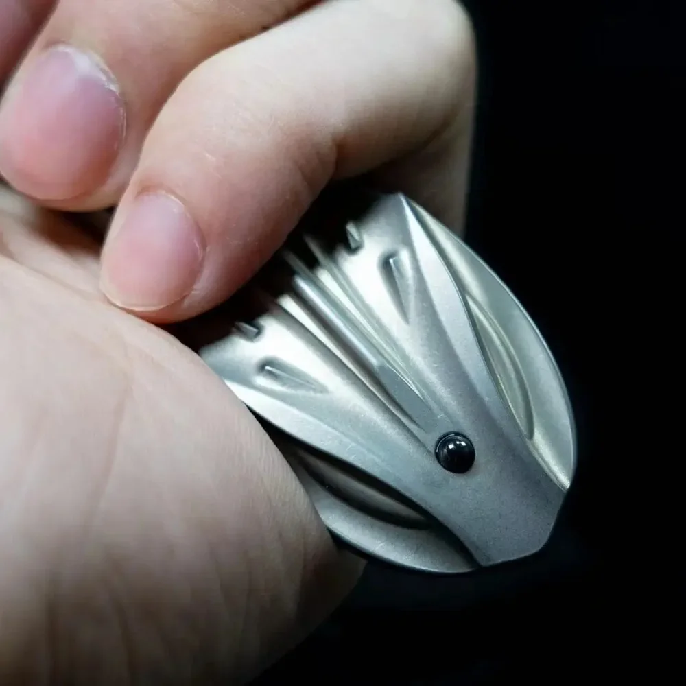 Fidget Spinner TC21 alliage de titane EDC corps complet rond outil en métal adulte bureau divertissement soulagement du Stress jouet garçon jouet