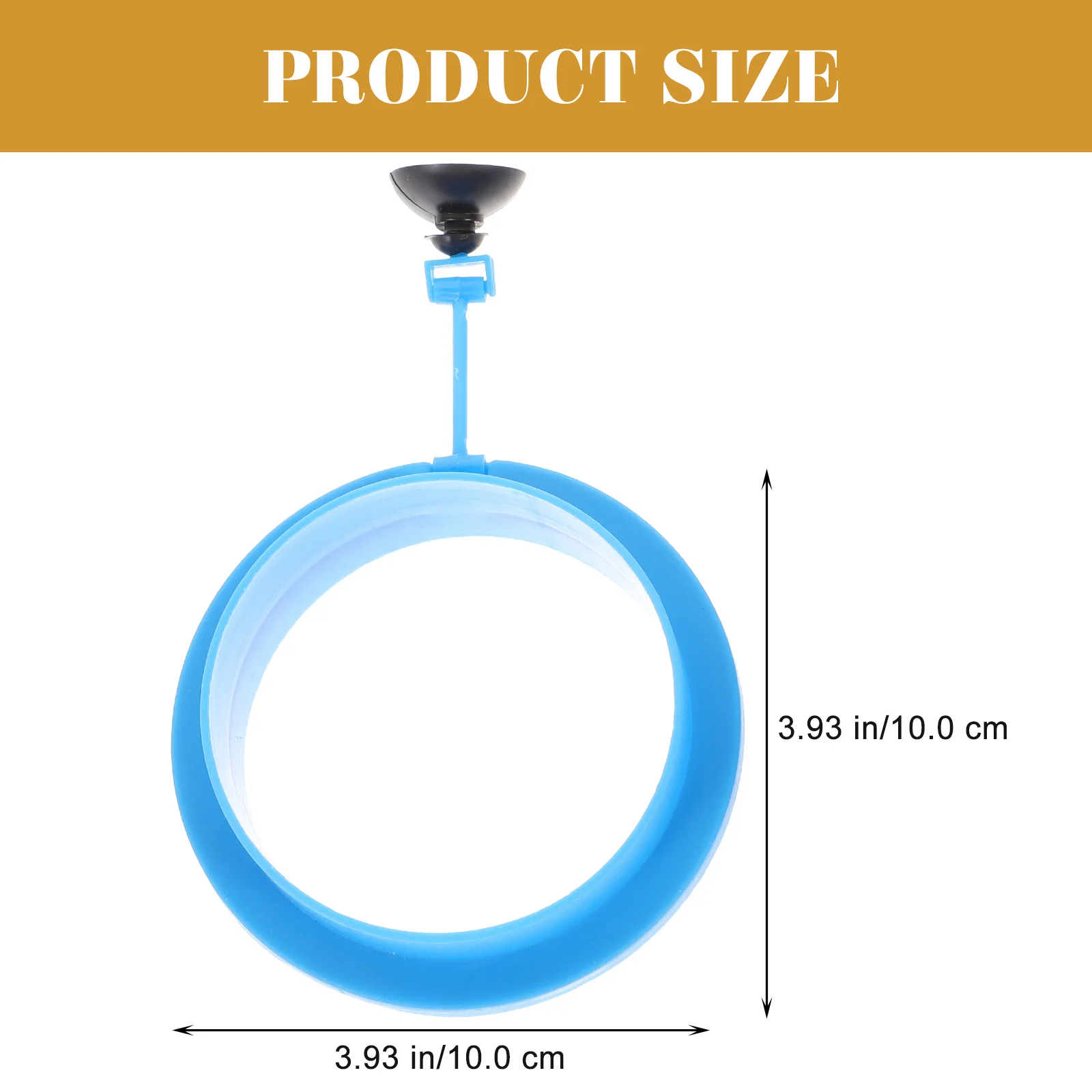 

4pcs Fish Feeding Ring Blue Thickened Floating Feeder for Aquarium Tank Shrimp Tropical Fish Food Practical