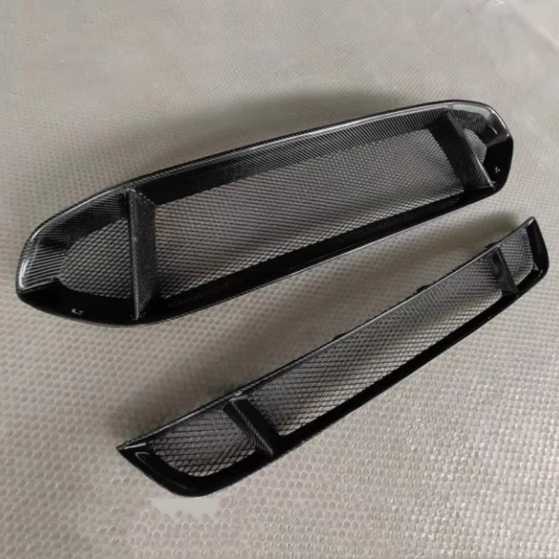 Carbon Fiber Top Grille Bottom Radiator Grill for Ford Mondeo Fusion 13-16 Modified Mustang Style Bumper Net Mask Body Kit