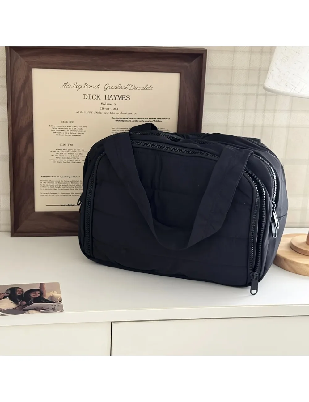 Сумка для хранения большой вместимости — мягкая складная сумка на молнии, портативная дорожная сумка для хранения, простая и практичная сумка для ежедневного использования.