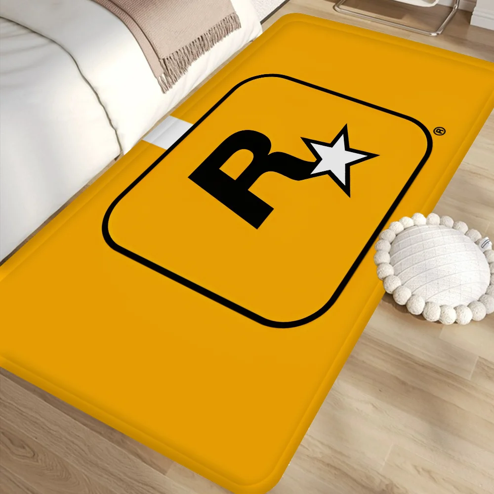 Rockstar Games Room Mats Non-Slip Laundry Room Mat Laundry Decor Balcony Child Living Room Household Carpets