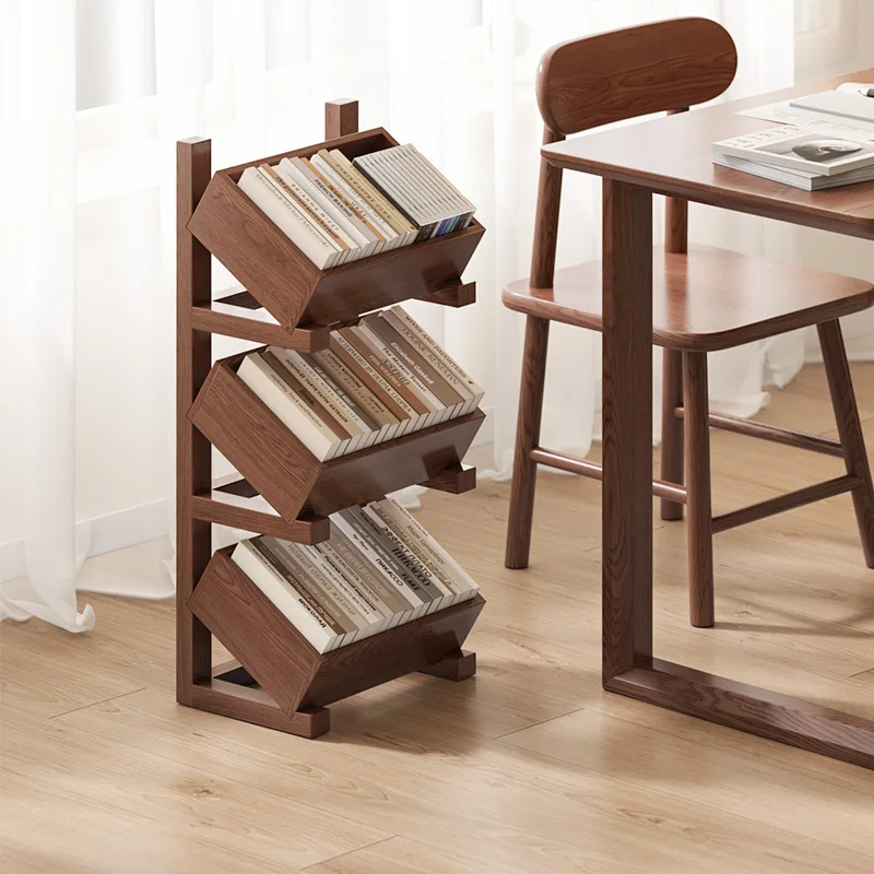 Rak Kayu Solid Rak Camilan Penyimpanan Multi Lapis Rak Display Ruang Tamu Rumah