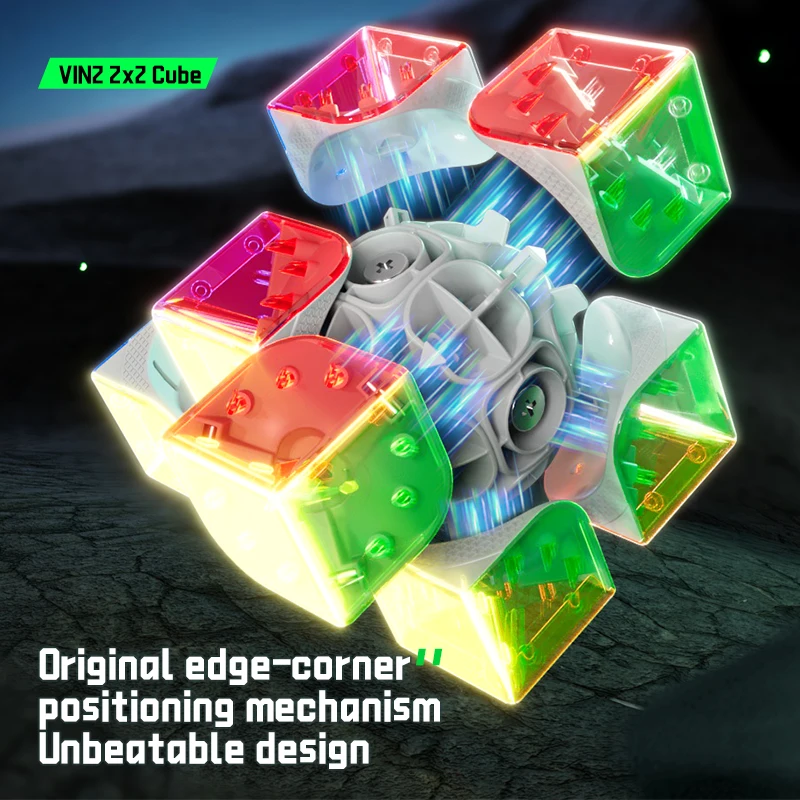 [Picube] Vin Cube Vin2 2x2x2 Magnetic UV Vin 2 Magic Cube MGC Designer Newest Magic Speed Cube Vin Cube 2x2  Fidget Toy