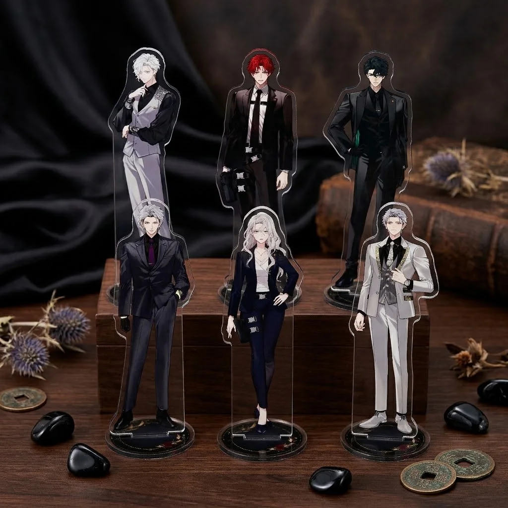 Otome Game Astraea's Sin Acrylic Stand Keychain 15CM Ewan Reines Axel Bullet Liam Remington Desktop Ornament Fan Collection