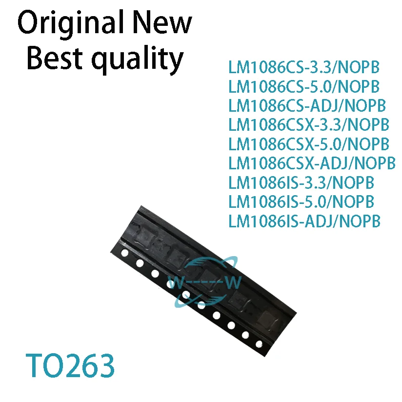 (5 PCS) LM1086CS-3.3 LM1086CS-5.0 LM1086CS-ADJ LM1086CSX-3.3 LM1086CSX-5.0 LM1086CSX-ADJ LM1086IS-3.3 LM1086IS-5.0 LM1086IS-ADJ