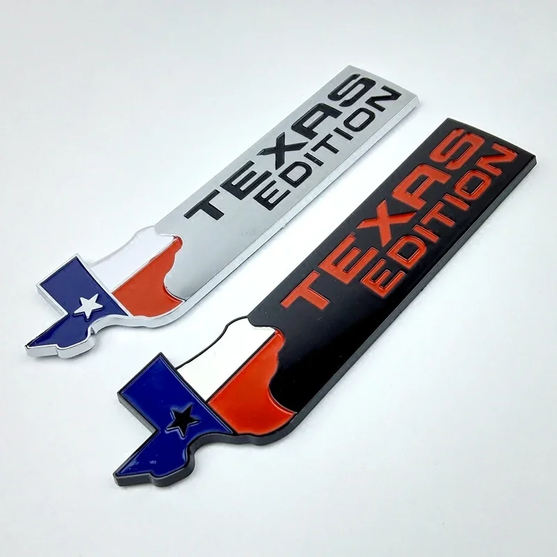 1pc TEXAS EDITION 3D Emblem Car Trunk ABS Rear Body Badge Sticker for Jeep Silverado Chevrolet Ram Ford F-Series F-150 Etc.