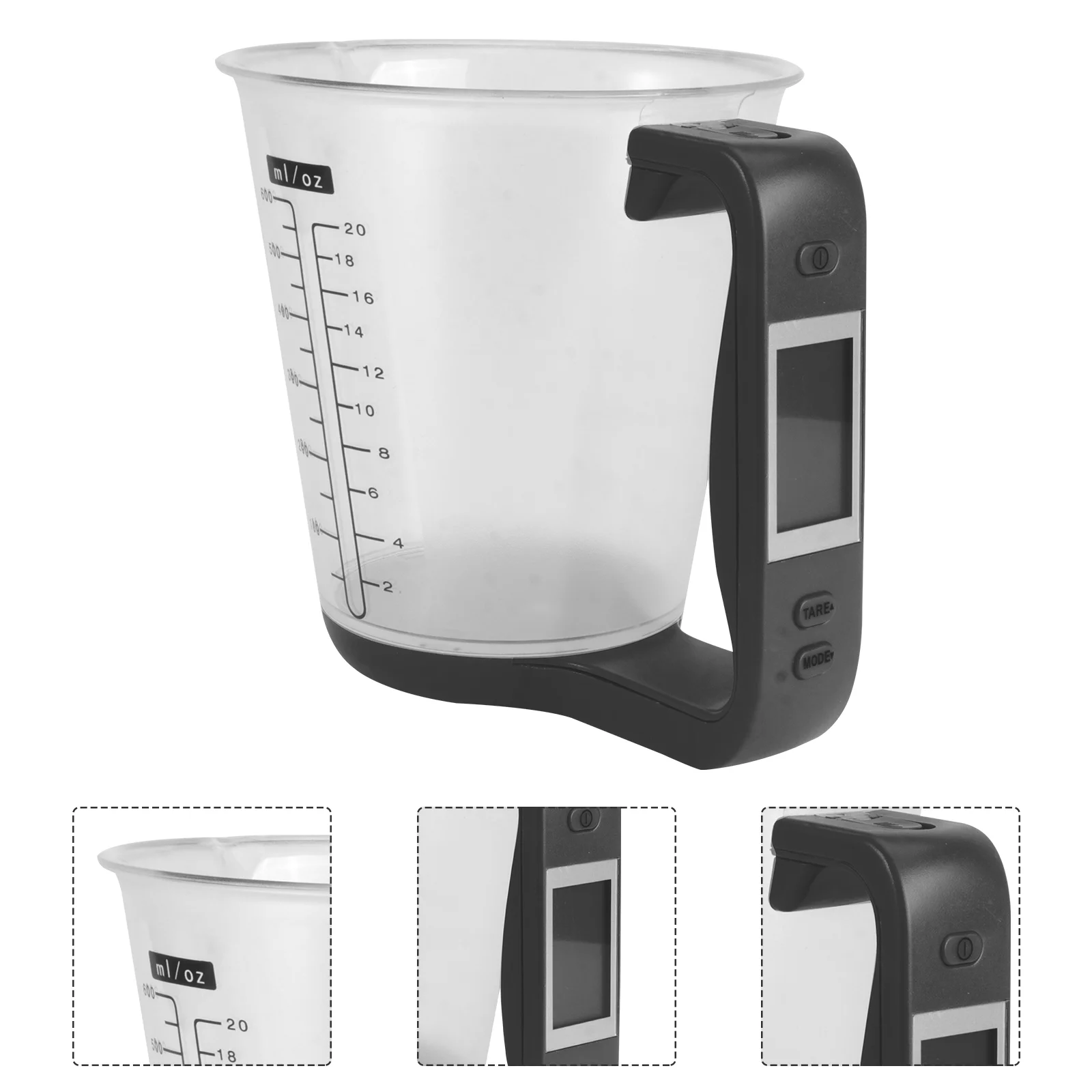 1PCS Digital Measuring Cup with Scale, Digital Kitchen Scale and Measuring Cup, 4 Cup Measuring Cups with LCD Display for Weigh