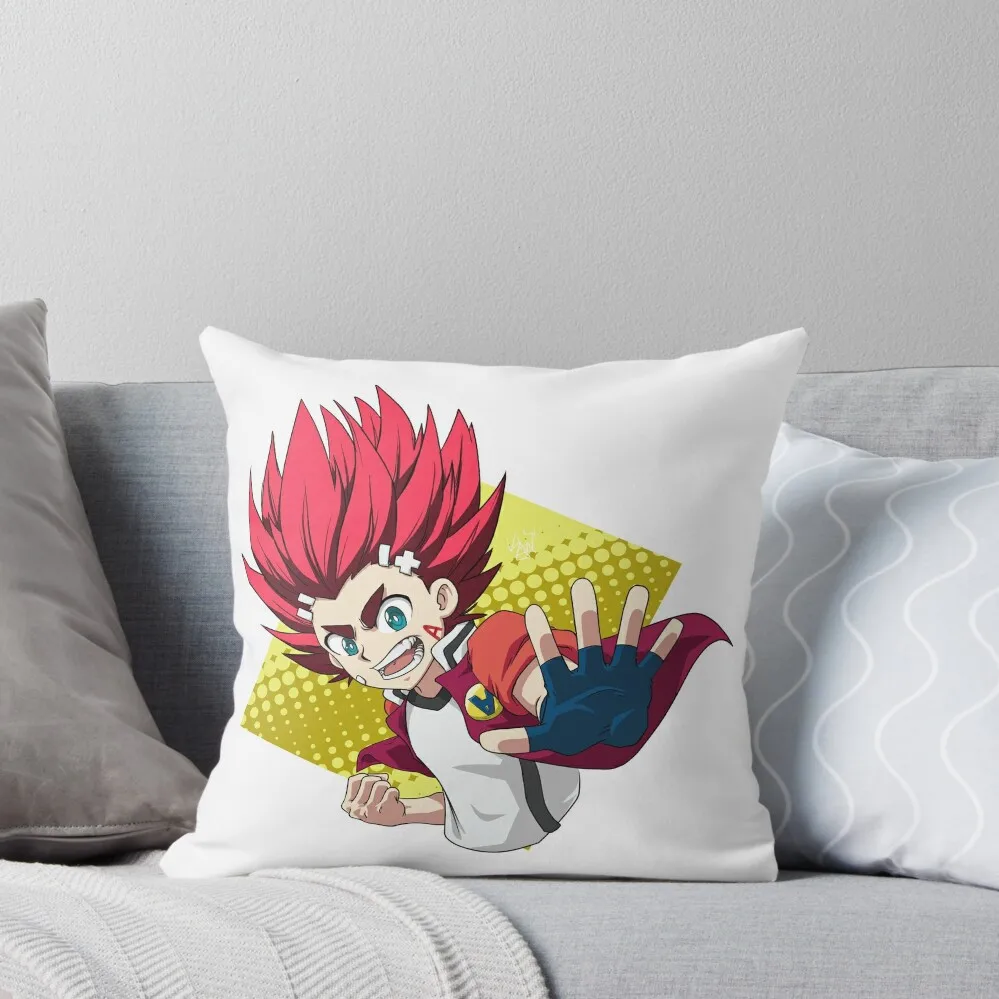 

Super Aiger Akabane from Beyblade Burst Turbo Throw Pillow Christmas Pillow Couch Pillows