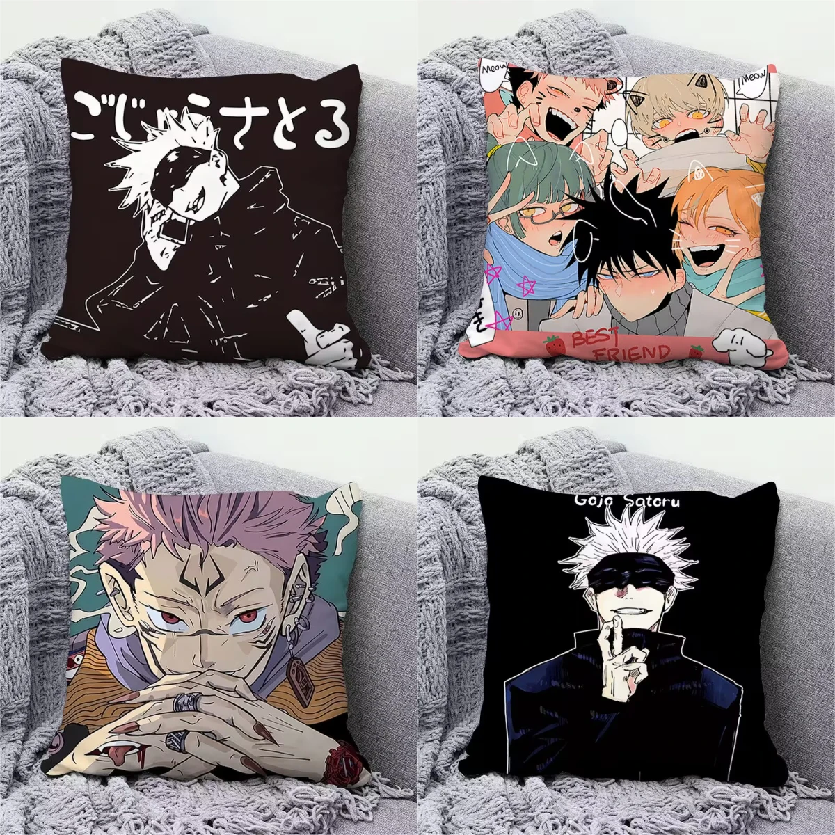 

"Jujutsu Kaisen" Gojo Satoru peripheral throw pillow cartoon anime room decoration student dormitory cushion detachable