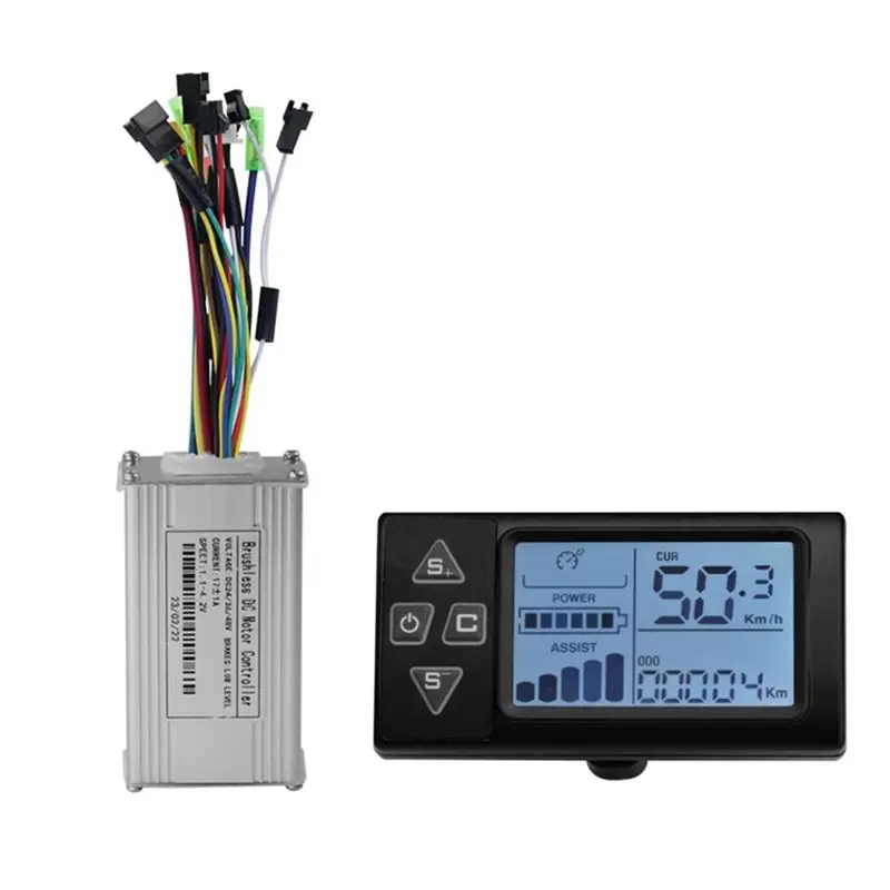 ABGE-250W 350W 36V 48V Brushless Motor Drive Controller S861 LCD Kit For Electric Mountain Bike Scooter Part