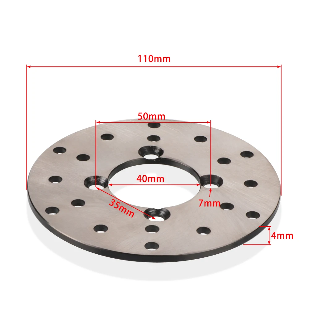 ATV 110mm 4 Stud Front Brake Disc Fit For 49cc 50cc 70cc 90cc 110cc Scooter Quad Bike 4 wheels Go Kart Buggy UTV Trike Parts