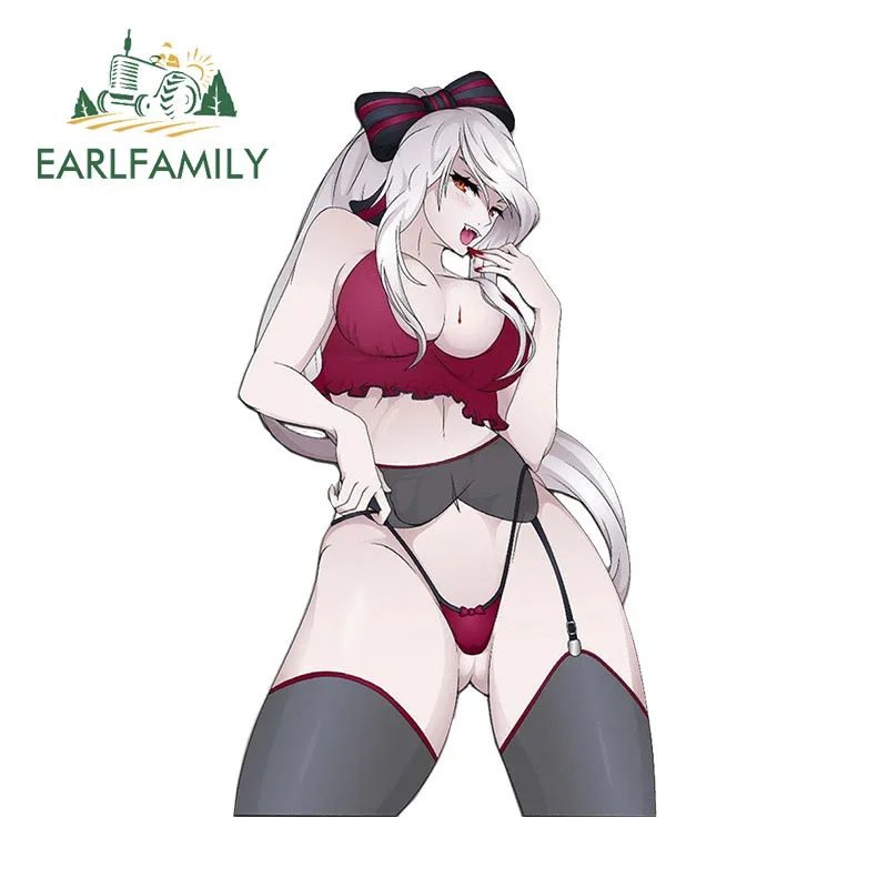 EARLFAMILY 13 см X 7,5 см для привлекательной шиллрэп кровавая бритья детской двери автомобиля Милая защита двери