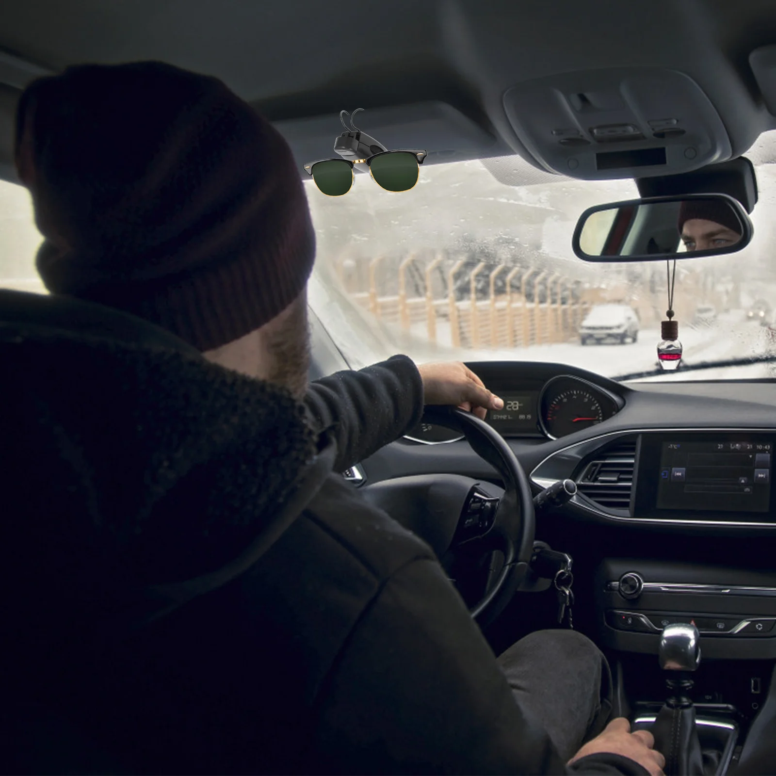 

6pcs Car Sun Visor Glasses Holders Auto Sunglasses Mount Clips For Vehicle Accessories Durable Easy Installation Car Supplies