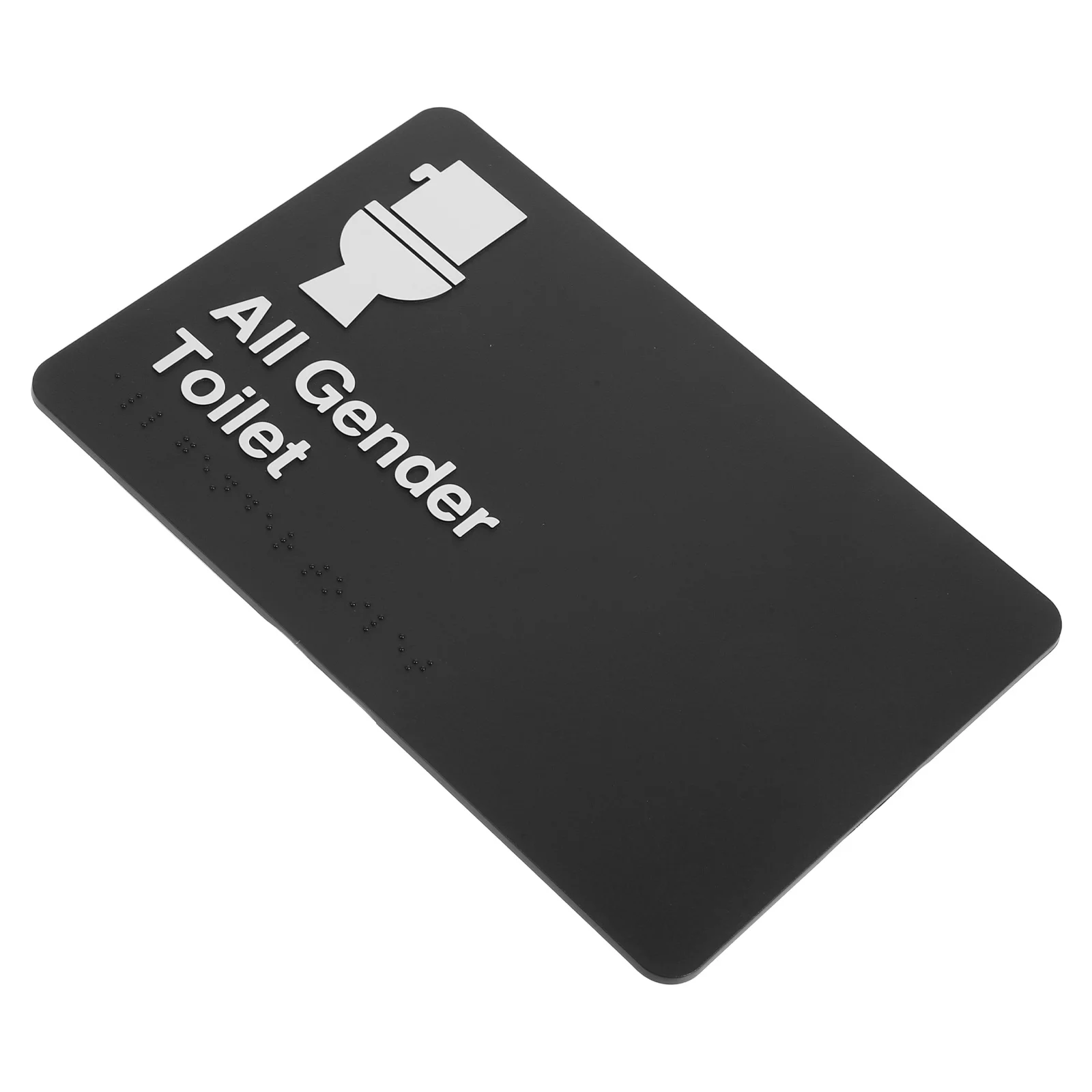 Rambu Toilet Semua Jenis Kelamin Braille, Rambu Pintu Kamar Mandi Unisex, Mudah Dipasang, Rambu Toilet Semua Jenis Kelamin Braille, Rambu Kamar Mandi Lucu