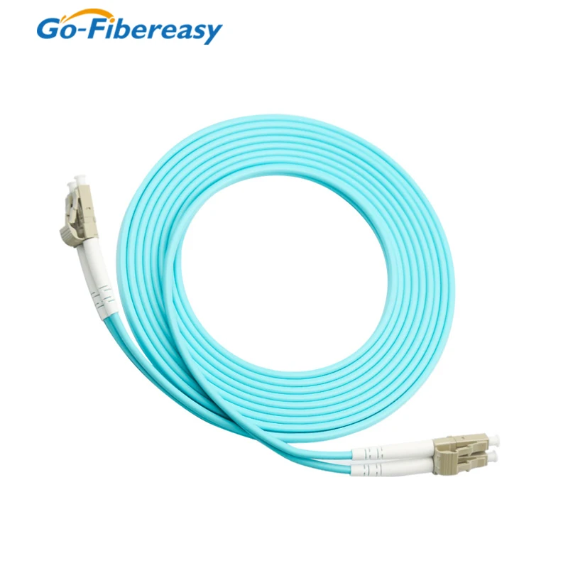 Imagem -06 - Cabo de Fibra Óptica Duplex Multimodo Polonês lc Upc Patch Cord lc 2.0 mm 10g Om3 50 125um 1m3m5m 10m20m5 Peças