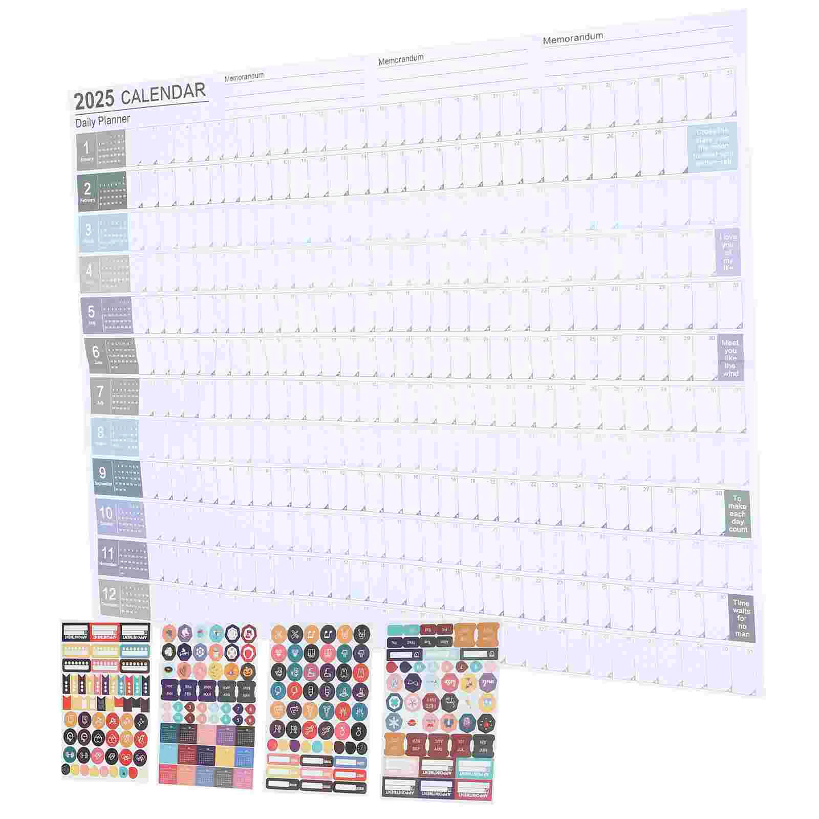 Times Tables 2025 Wall Calendar Year Planner Month Annual Schedule Practical Office