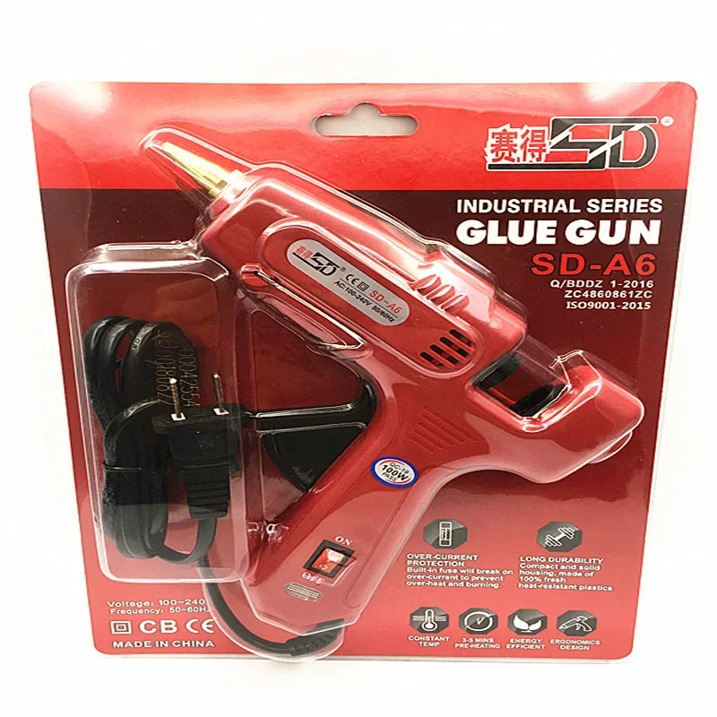 Hot Melt Glue Gun Double Power 100W 11mm  Stick Big HandTool Christmas Decorating Tools