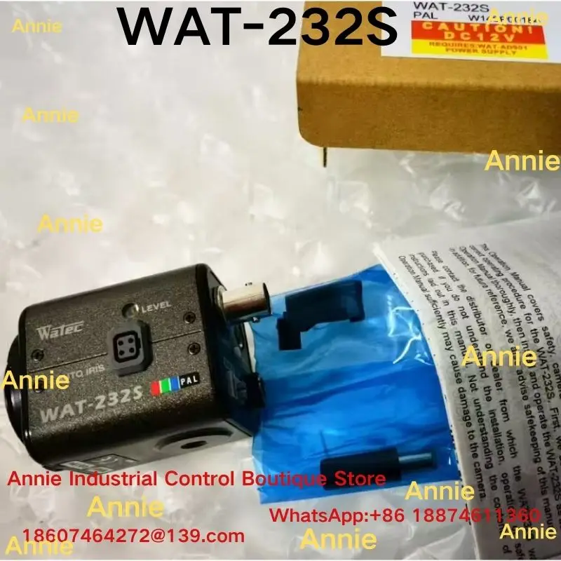 Second-hand Test OK WAT-232S DC12V PAL Color Industrial Vision Camera Used Machinery Vision Camera