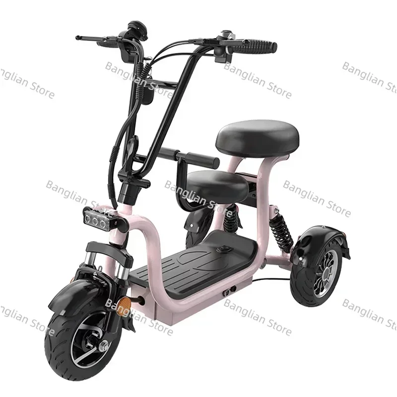 

3 Wheel E Bike for Adults, Small Electric Tricycles, Bicycle Battery Scooter, Elder