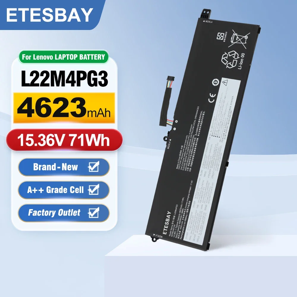 ETESBAY L22L4PG3 5B11K39344 Battery For Lenovo ThinkBook 16+ 2023 Ryzen Edition AMD R7-7840H (21K00004CD) L22M4 5B11N45410