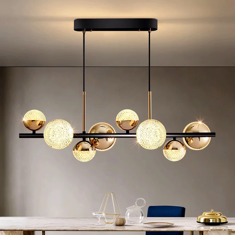 Modern LED Chandeliers para Home Decor, Luzes penduradas, Sala de estar, Sala de jantar, Iluminação interior