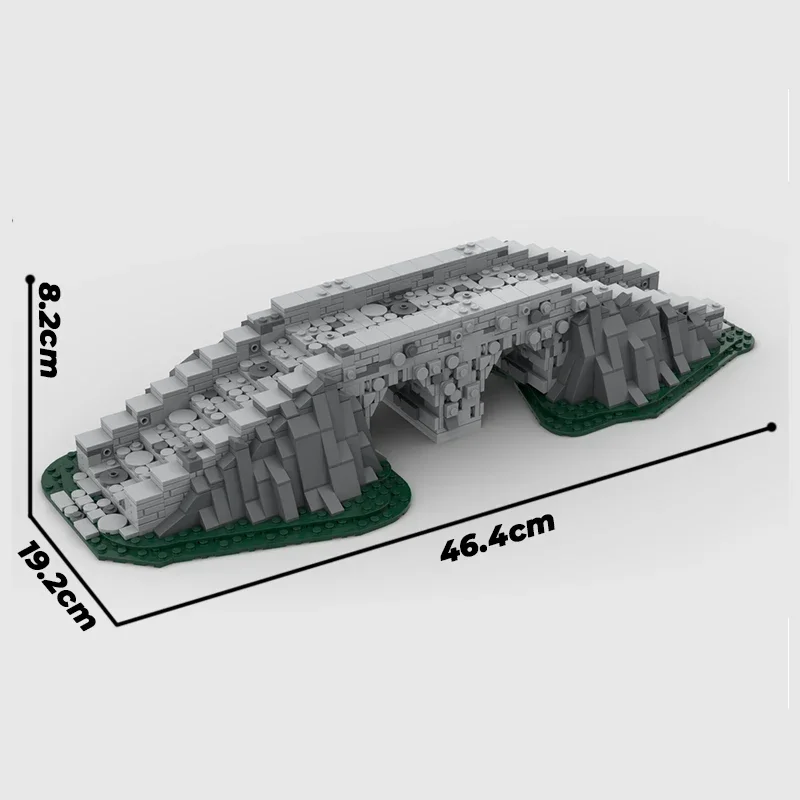 Middeleeuwse Street View Model Moc Bouwstenen Middeleeuwse Brug Technologie Modulaire Blokken Geschenken Kerst Speelgoed DIY Sets Montage