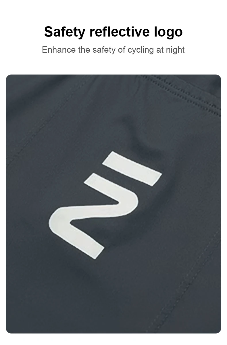 INBIKE Herren-Radtrikot, Rennrad-Shorts, Radfahren, kurzärmelig, durchgehender Reißverschluss, Trägerhose, atmungsaktiv, Sommer-Radtrikot-Set – Detail 10