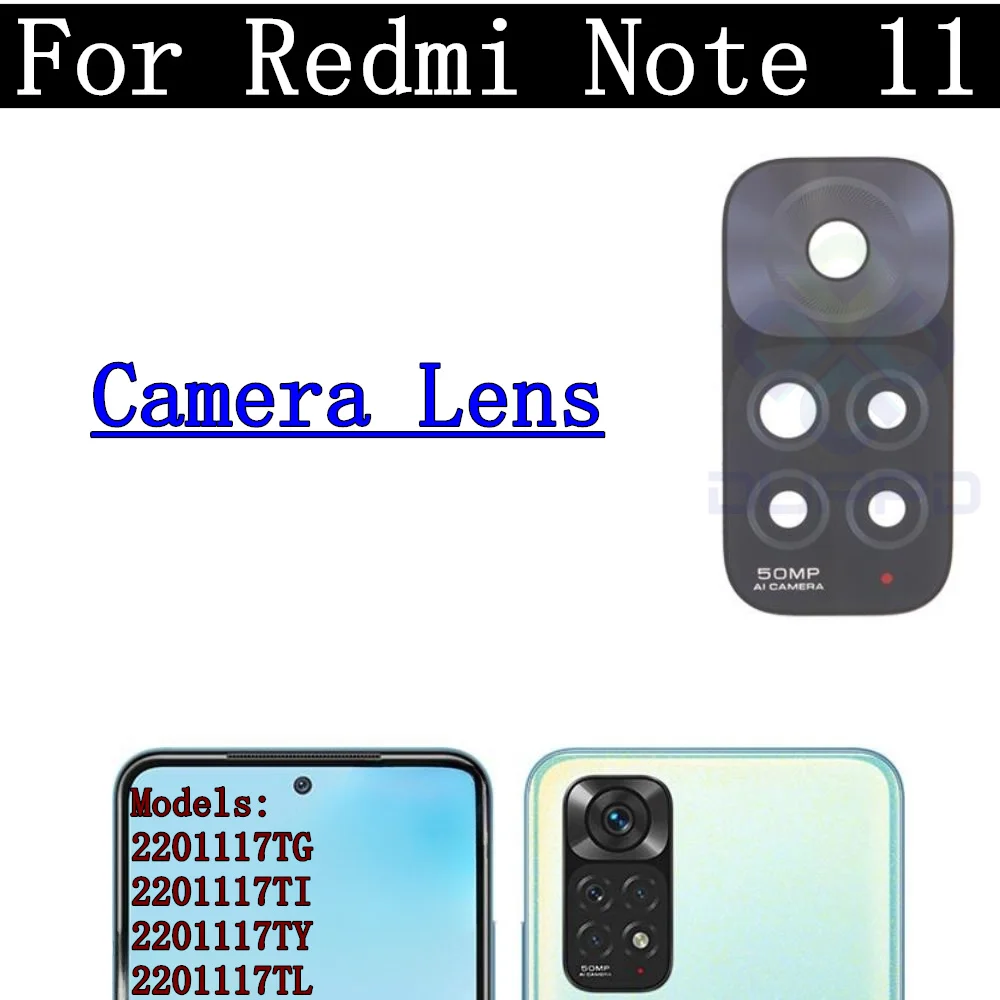 Original Tested Back Big Rear Main Camera Module For Xiaomi Redmi Note 11 Small Facing Front Camera Flex Cable Note11 50MP