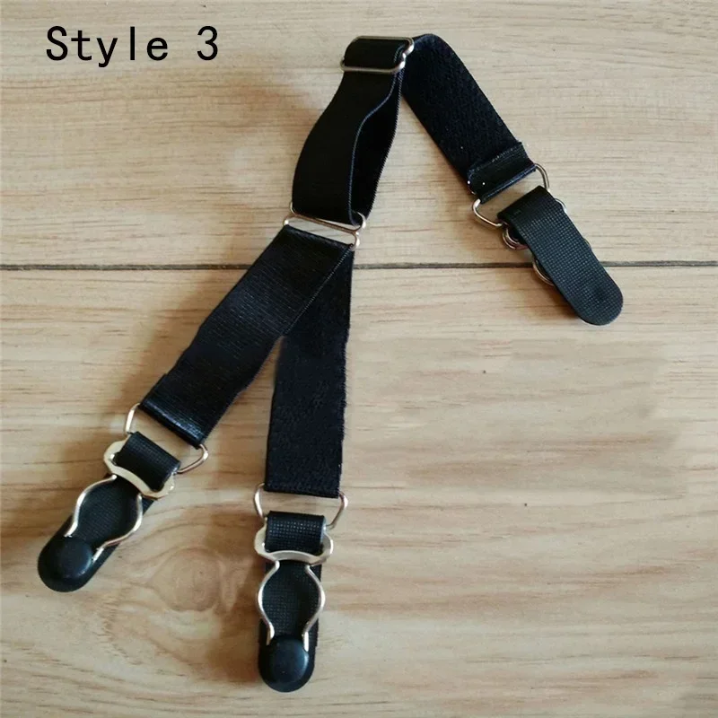 1pc Woman Sexy Y-shaped Double Socks Clip Duckbill Buckle Garter Leg Straps Garter Elastic Stockings Belt Sexy Metal Clips