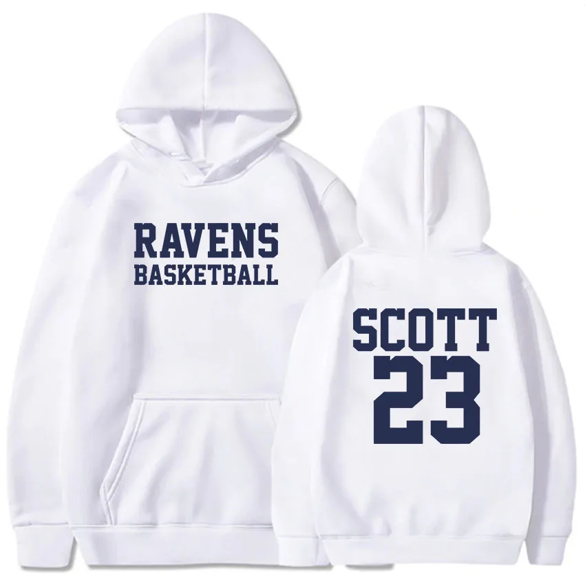 Ravens Basketball Tree Hill Scott23 Hoodies Moletom Feminino Winter Fleece Graphic Sweatshirts Unisex Hip Hop Streetwear Women