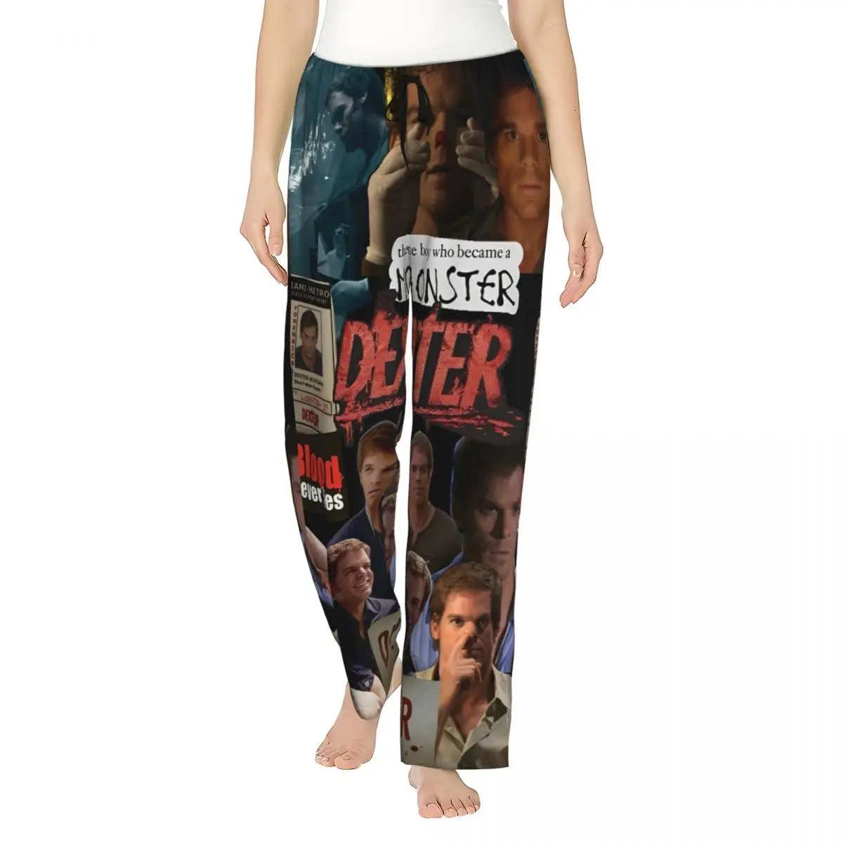 

Women's Pyjama Pants Dexter Morgan Blood Never Lies Lounge Pants Loose Fit Sleepwear