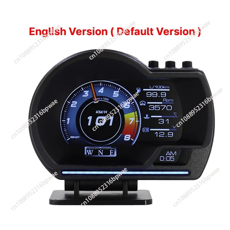 

A500 car obd multi-function liquid crystal instrument modified head-up display detector p6 speed water temperature turbine