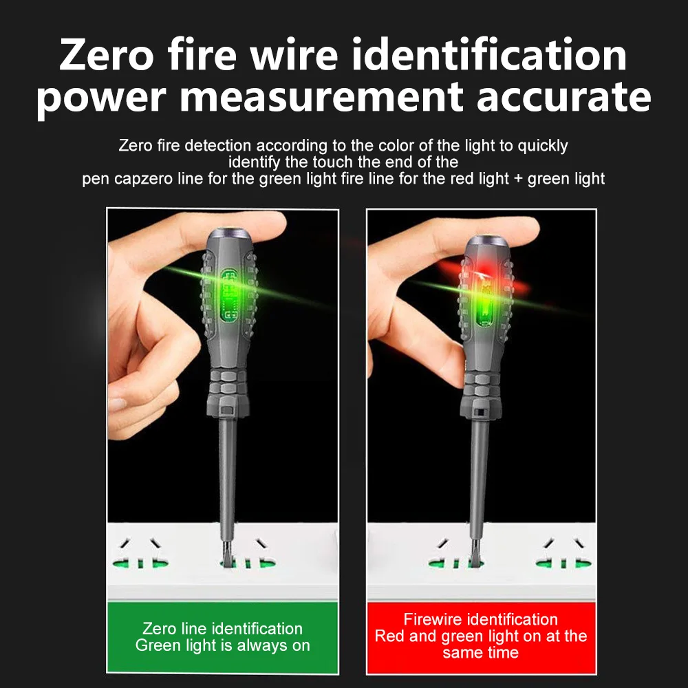 Digital Voltage Tester Pen AC Non-contact Induction Test Pen 12-220V Voltmeter Power Detector Electrical Screwdriver Indicator