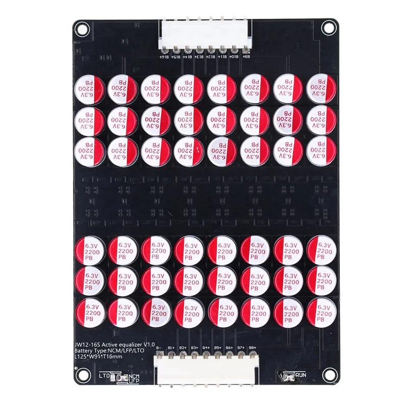 

NEW-12-16S Whole Group Balancer Active BMS Board Lithium Lipo Lifepo4 Battery Equalizer Energy Transfer Capacitor