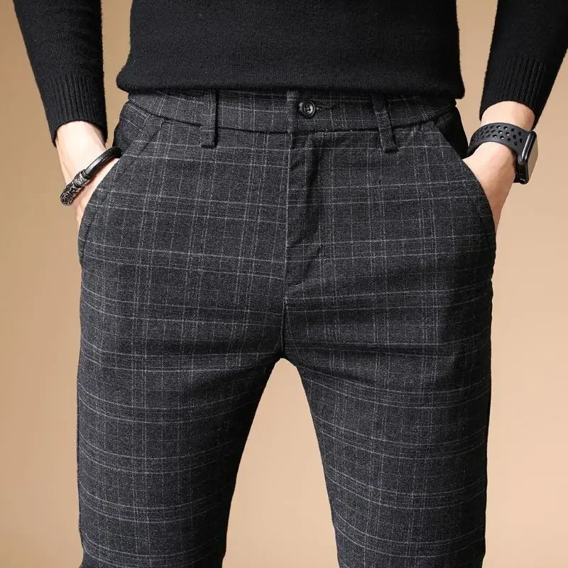 Baggy Men\'s Summer Pants Straight Male Suit Trousers Blue Chinese Homme Spandex Korean Reviews Many Tailoring Fashion 2024 Dress