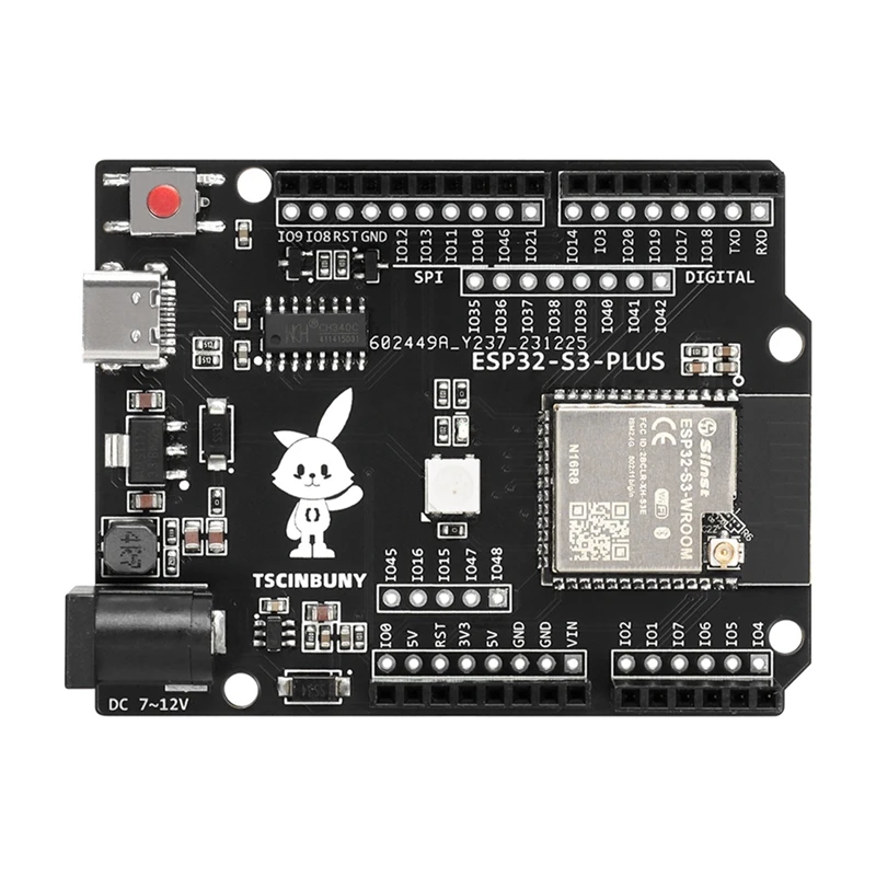 

24-часовая доставка TSCINBUNY ESP32 S3 PLUS, макетная плата для Arduino IDE/Micropython, программируемый комплект умного робота, компонент переменного тока