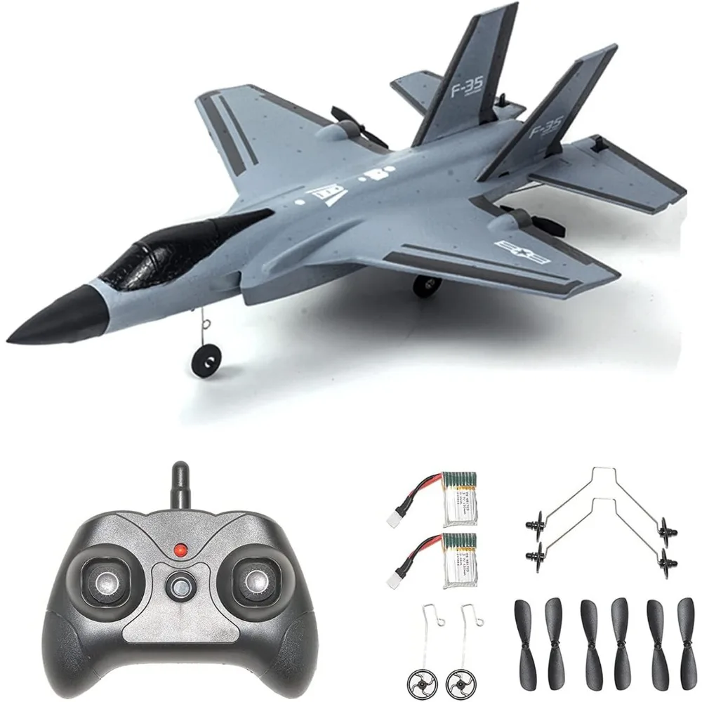 Aereo RC a 2 canali Ready-to-Fly da 2,4 GHz con giroscopio a 6 assi per un volo facile, ideale per bambini e ragazzi