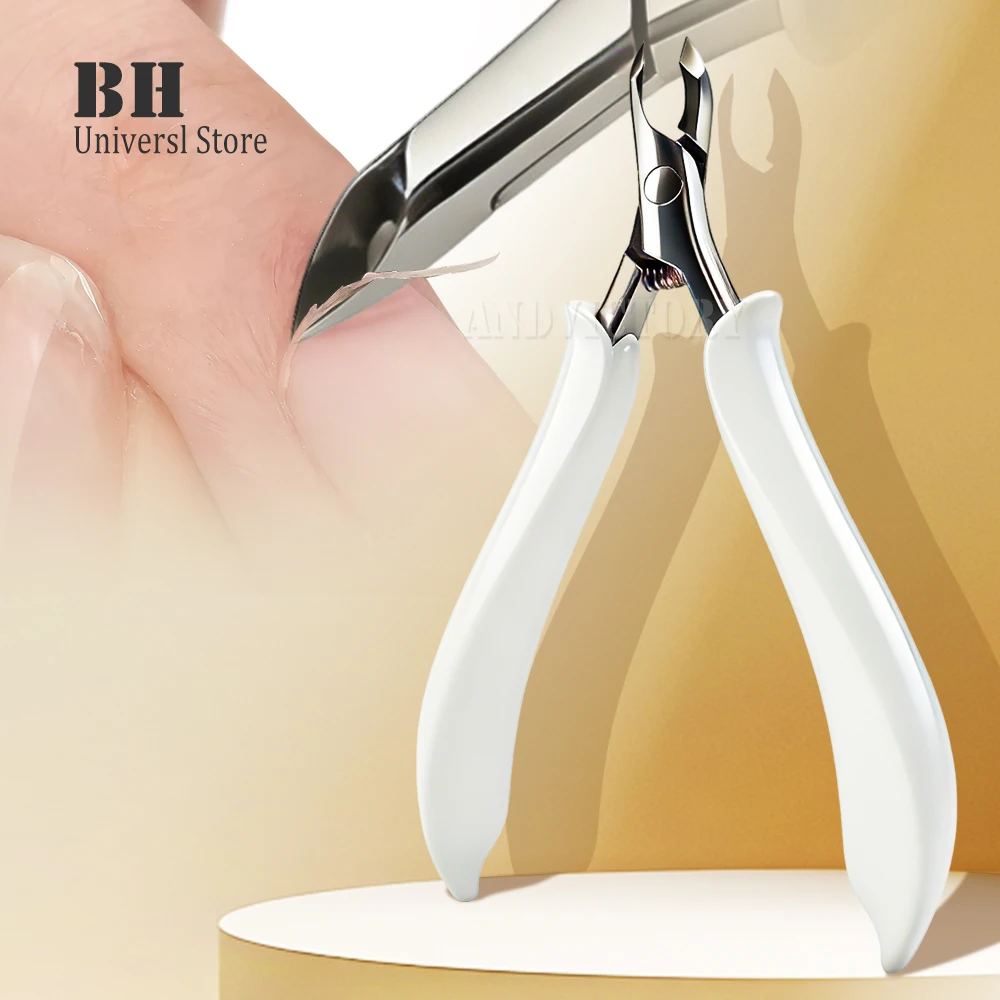 1Pcs Edelstahl Häutchen Zange 2/1 Kiefer Haushalt Pediküre Werkzeug Praktische Nagel Schere Dead Skin Remover Sharp Maniküre Werkzeug