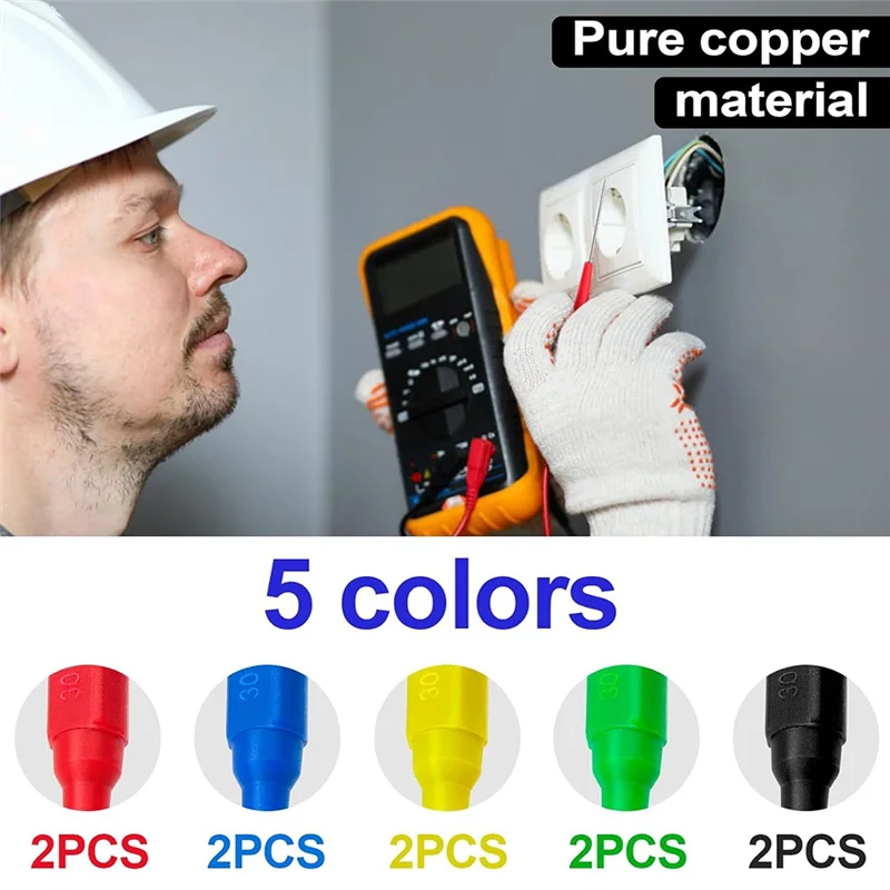 

10 Pcs Test Probe Pins, Stainless Steel Insulation Non-Destructive Pin, 0.7 Mm Wire Piercing Probe Pin,Multimeter Probes