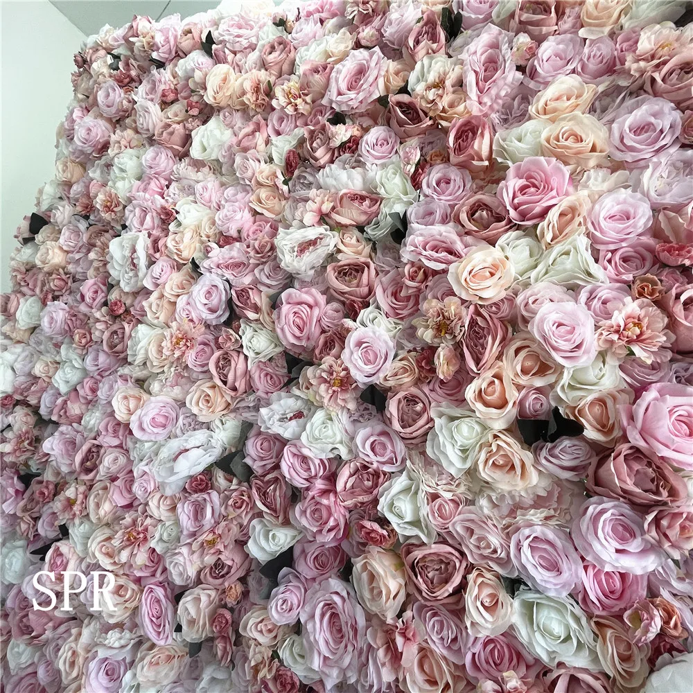 SPR Supplies White Table Wedding Centerpieces Decor Plant Flowers Decorative Rose Wall Panel for Wedding Events