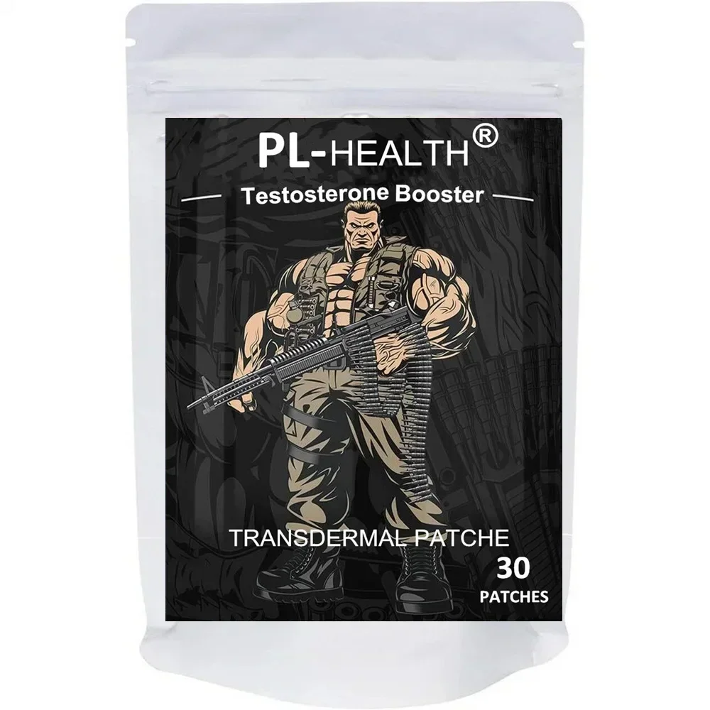 

Testosterone Booster for Men with Horny Goat Weed, Maca Root Transdermal Patches Energy Stamina Strength 30 Patches