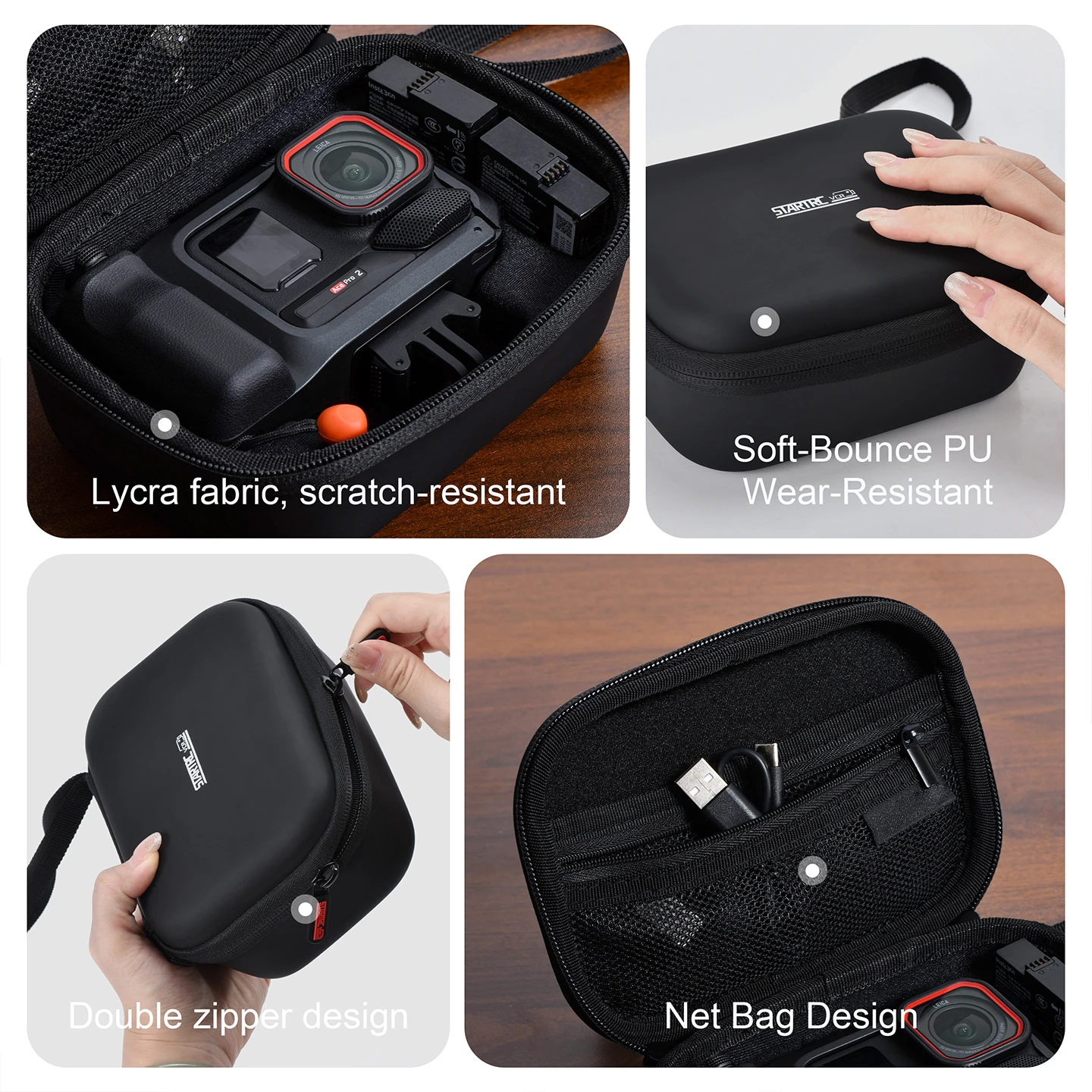 STARTRC Carrying Case for Insta360 Ace Pro 2 Travel Bag Storage Bag Handbag Box for Camera Accessories Kits image 4