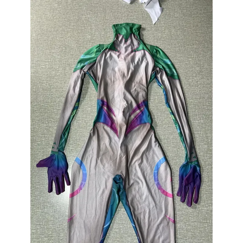Liga der Legenden Neeko Cosplay Kostüm Halloween Erwachsene Kinder Party weibliche Mädchen Frau Overalls Superheld Zentai Bodysuit