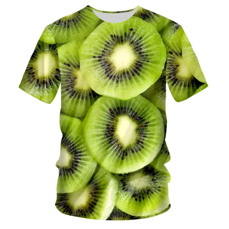 Watermelon 3D Print T-shirt Fruit Pattern T Shirts New Men Woman O-Neck Short Sleeve Streetwear Kids Oversized Harajuku Tee Tops