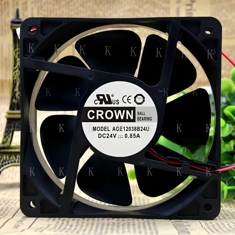 

C FOR High Performance Cooling Fan AGE12038B24U 24V 0.85A 120*120*38mm