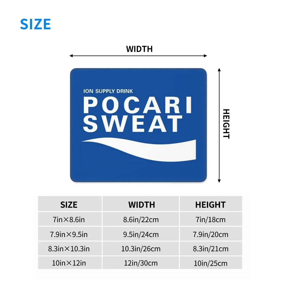 

Коврик для мыши Pocari Sweat (разные размеры), коврик для клавиатуры и мыши, игровой коврик для ПК/ноутбука, аксессуары, настольные коврики