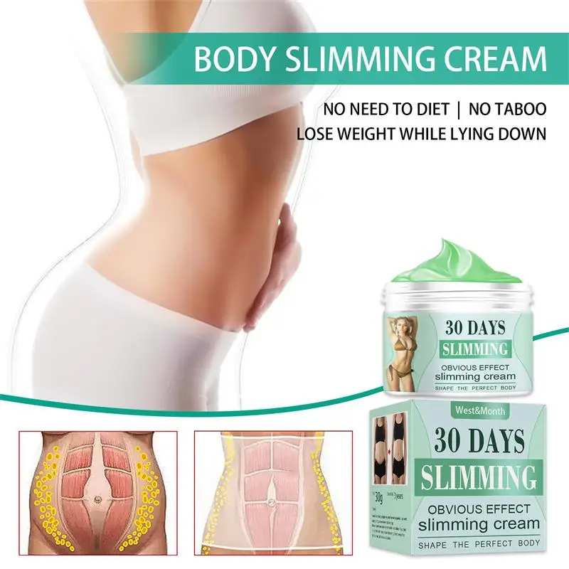 30ml Slimming Cream Ginger Slimming Fat Burning Cellulite Thighs Back Belly Fast Weight Loss Slimming Massage Body Lotion