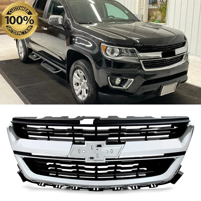 84408363 For Chevrolet Colorado 2015-2020 Front Upper Grille with Chrome Trim OEM