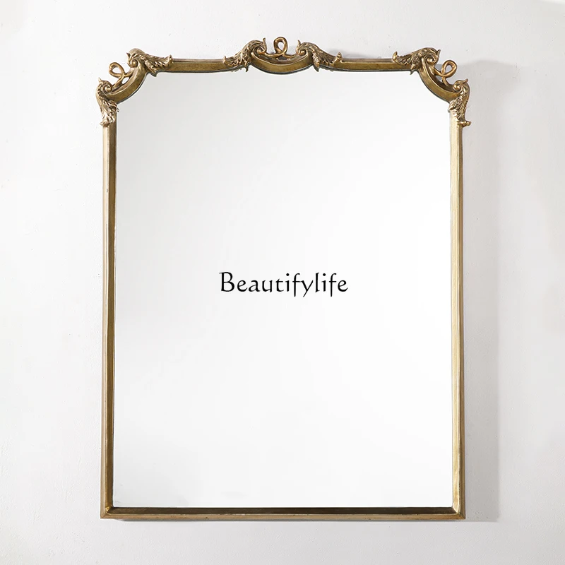 

French classic dressing mirror European living room dining room background wall decorative mirror