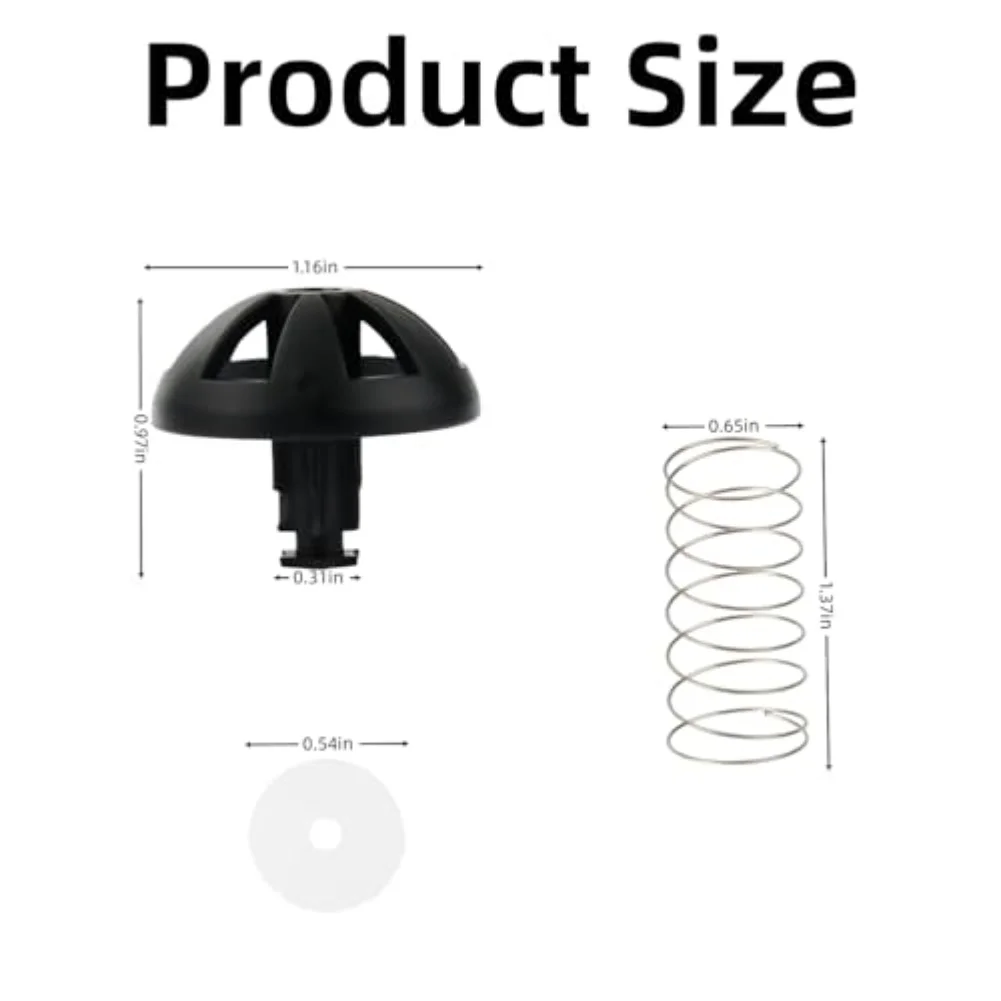Spring Loaded Stopper Kit for Coffee Makers Fits Most 4 to 12 Cup Drip Models User Friendly Installation Material